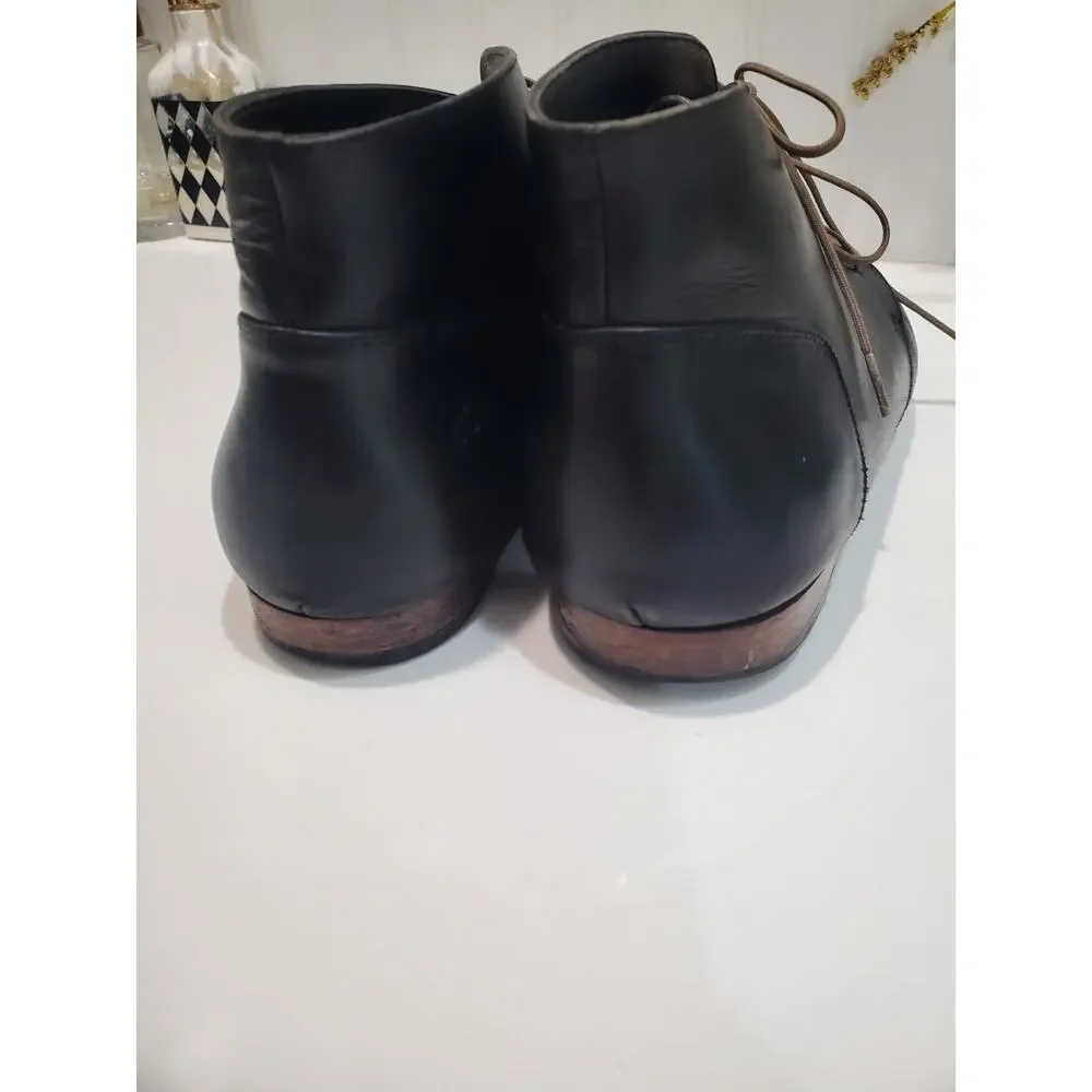 Nisolo Emilio Chukka Black Leather Boots Size 10